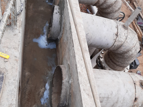 Thi công chống thấm dự án nhà máy xử lý nước thải khu công nghiệp Đồng An 1