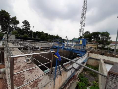 Thi công chống thấm dự án nhà máy xử lý nước thải khu công nghiệp Đồng An 1