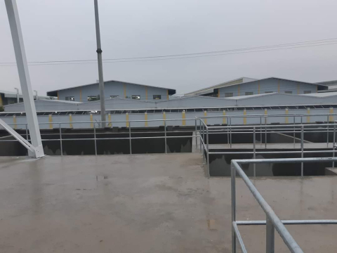 Thi công chống thấm dự án nhà máy xử lý nước thải khu công nghiệp Đồng An 1