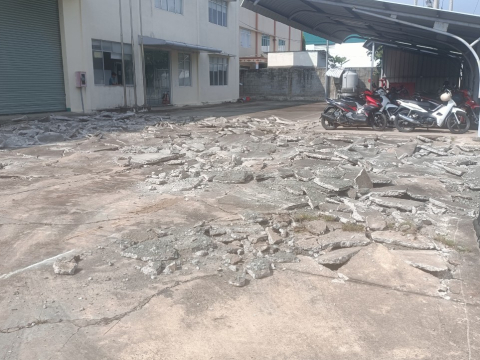 THI CÔNG NỀN SÂN CÔNG TY SATO IKEN VIETNAM KCN BÌNH DƯƠNG