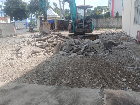 THI CÔNG NỀN SÂN CÔNG TY SATO IKEN VIETNAM KCN BÌNH DƯƠNG