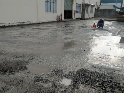 THI CÔNG NỀN SÂN CÔNG TY SATO IKEN VIETNAM KCN BÌNH DƯƠNG