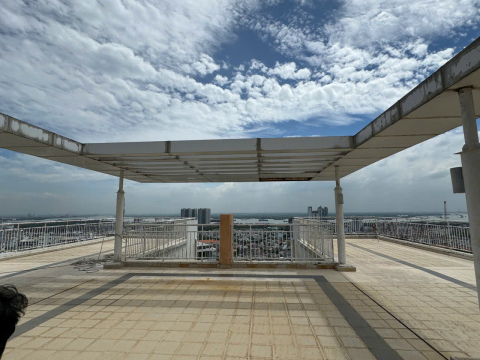 Thi công công tấm Panel mái sân thượng 