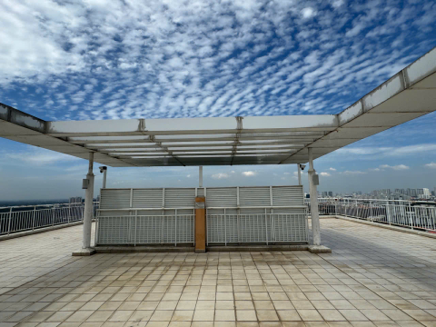 Thi công công tấm Panel mái sân thượng 