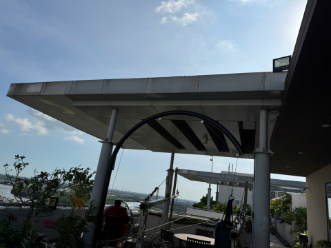 Thi công công tấm Panel mái sân thượng 