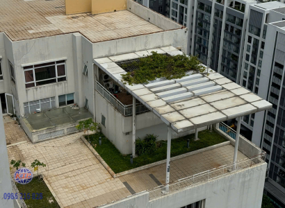 Thi công công tấm Panel mái sân thượng 